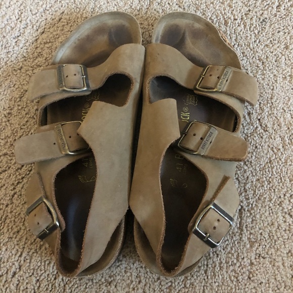 Tan Birkenstock’s with ankle straps - Picture 2 of 4
